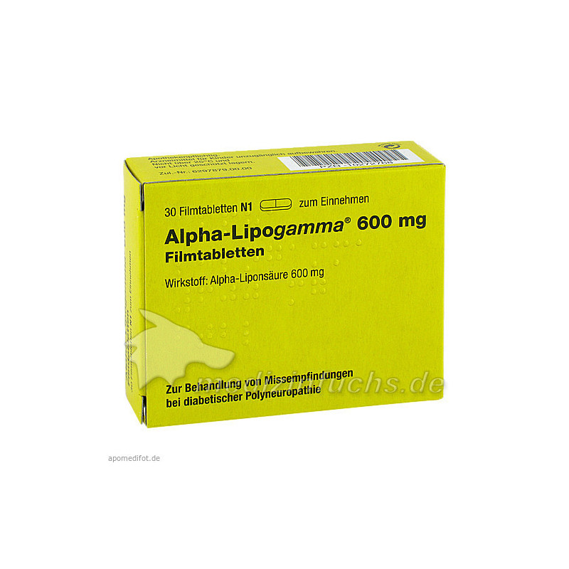 ALPHA LIPOGAMMA 600 mg Filmtabletten, 30 ST – PZN 10272768