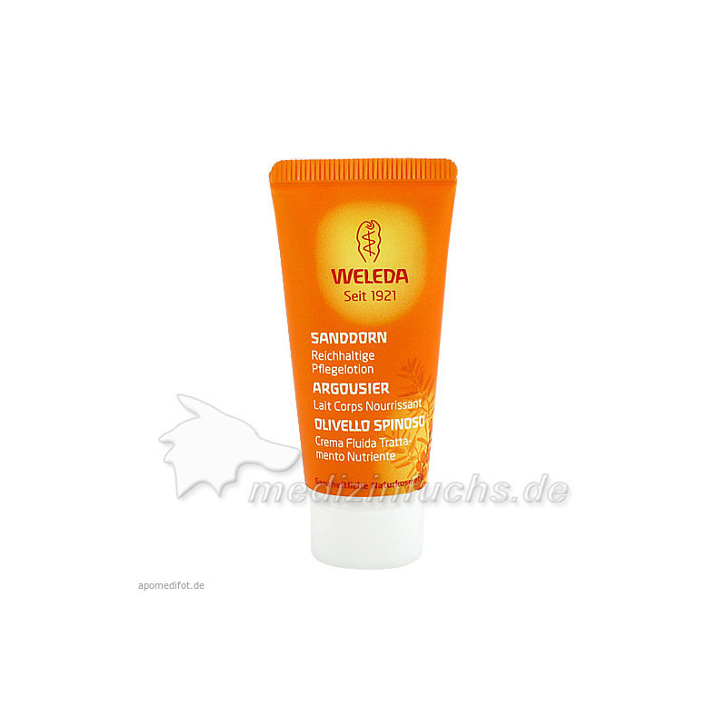 WELEDA Sanddorn reichhaltige Pflegelotion, 20 ML – PZN 7625312