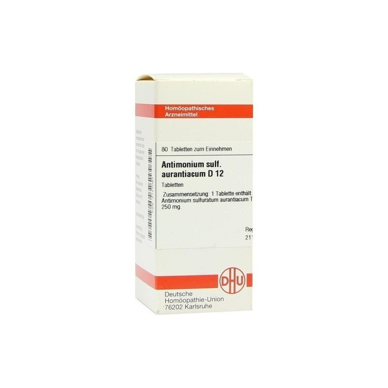 ANTIMONIUM SULF AURANT D12, 80 ST – PZN 2127087