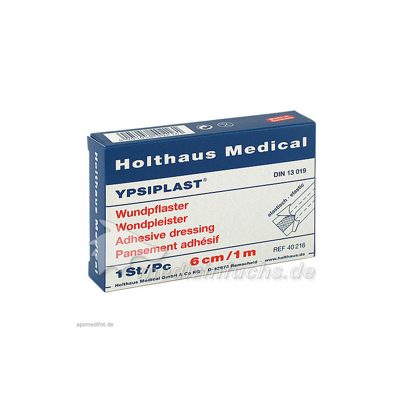 WUNDPFLASTER Ypsiplast 6 cmx1 m elast., 1 ST – PZN 3271047