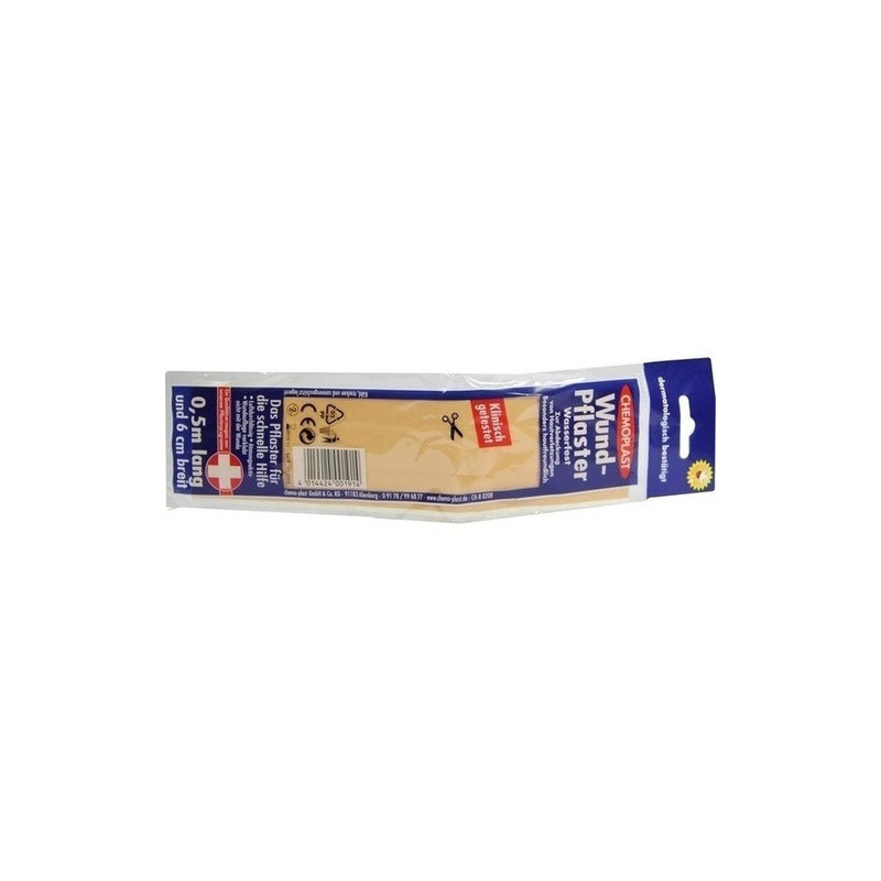 WUNDPFLASTER 6 cmx0,5 m wasserfest, 1 ST – PZN 3241307