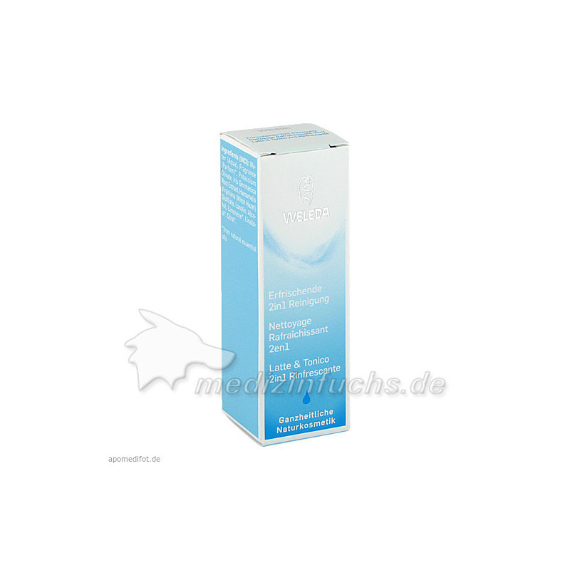 WELEDA erfrischende 2in1 Reinigung Milch, 10 ML – PZN 5386530