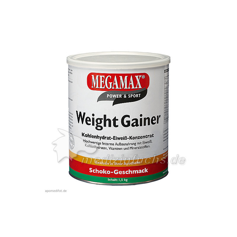 WEIGHT GAINER Megamax Schoko Pulver, 1500 G – PZN 7345943