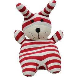 WARMIES POP Hase rot/grau gestreift, 1 ST – PZN 9736518