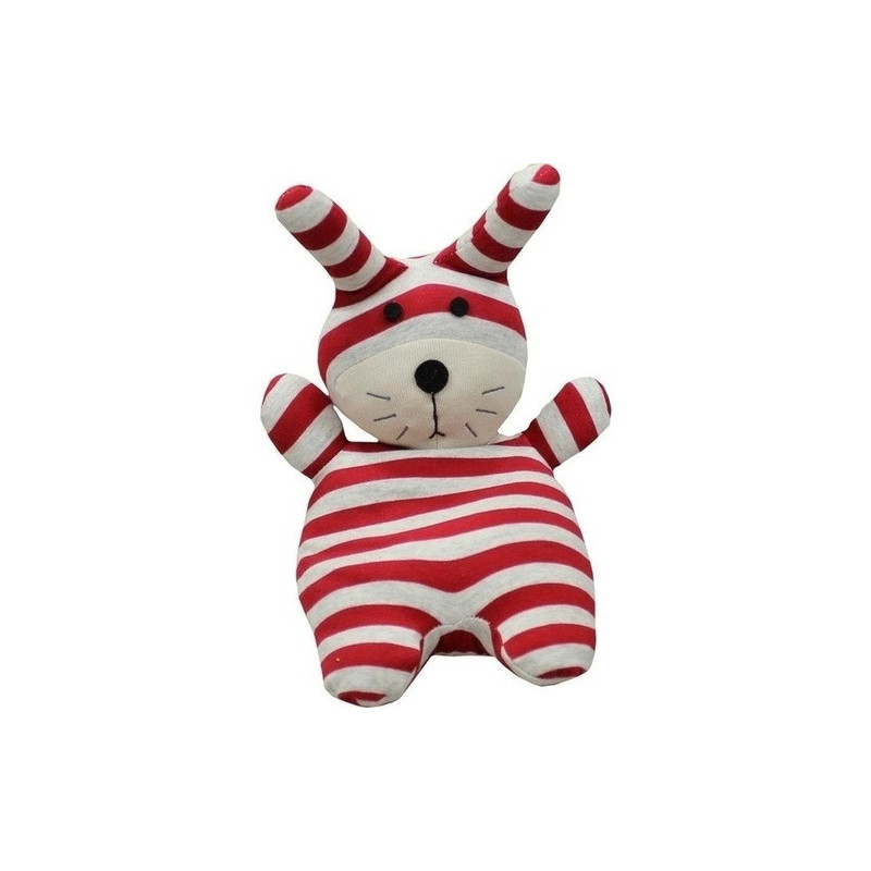 WARMIES POP Hase rot/grau gestreift, 1 ST – PZN 9736518