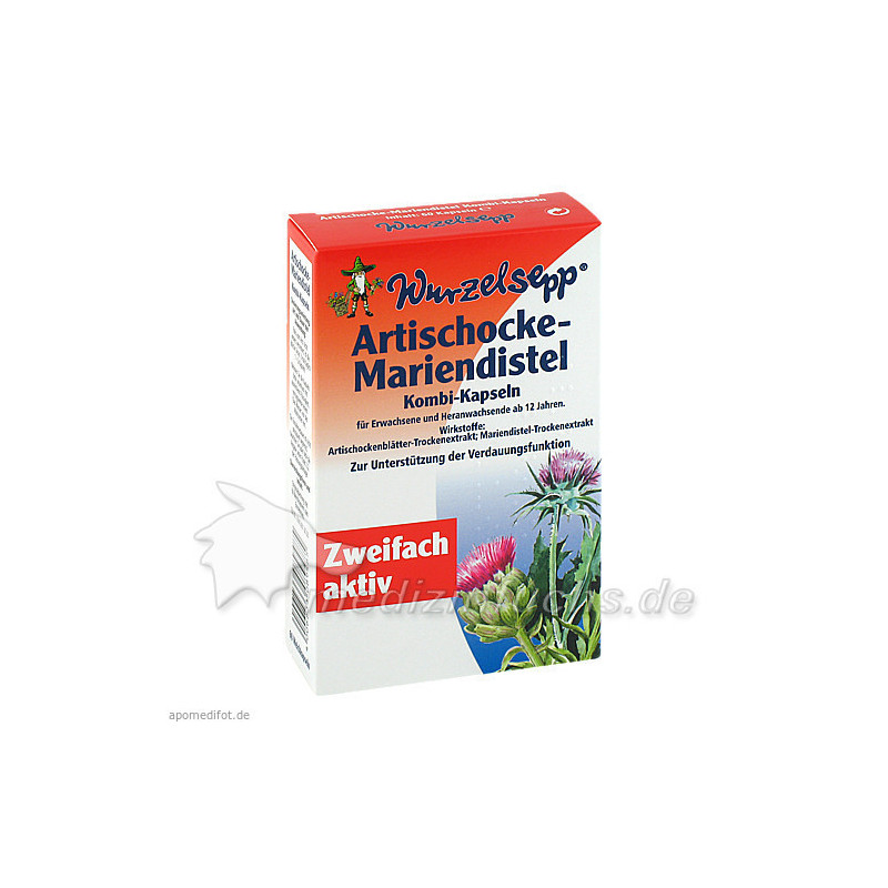 Artischocke-Mariendistel Kombi-Kapseln, 60 ST – PZN 1299001