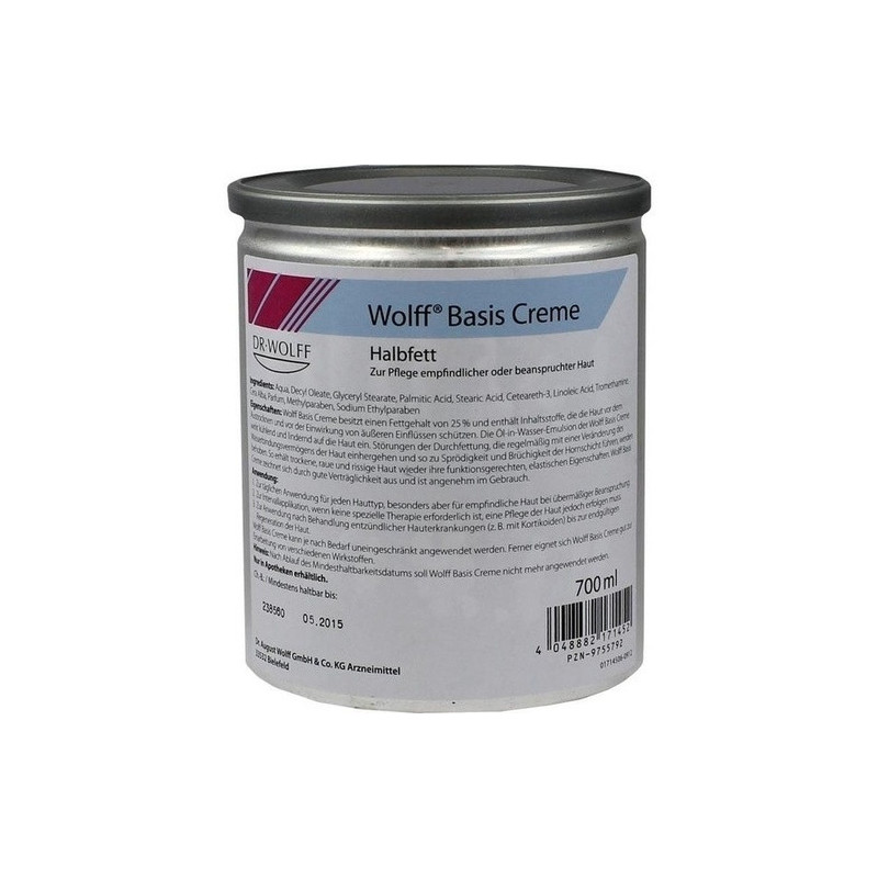 WOLFF Basiscreme halbfett, 700 ML – PZN 9755792
