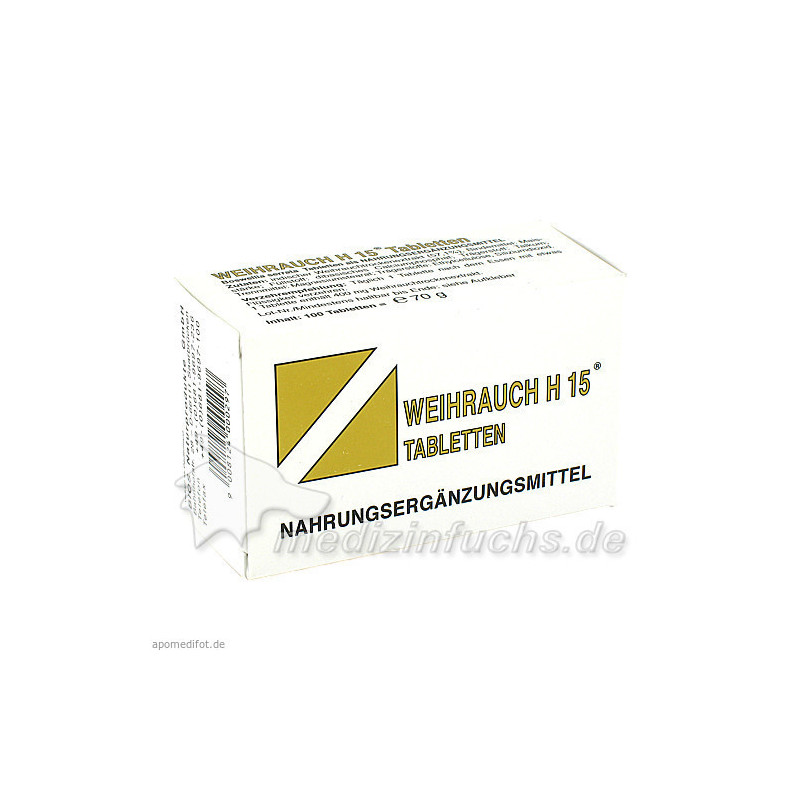 WEIHRAUCH H15 Tabletten, 100 ST – PZN 1559962