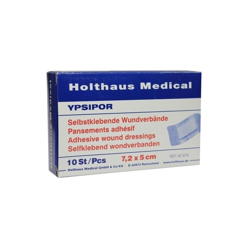 WUNDVERBAND Ypsipor steril 5x7,2 cm, 10 ST – PZN 6337002