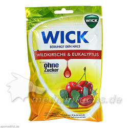 WICK Wildkirsche & Eukalyptus Bonbons o.Zucker, 46 G – PZN 8861718