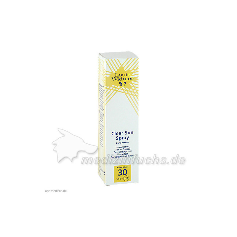 WIDMER Clear Sun Spray 30 unparf, 125 ML – PZN 7655862
