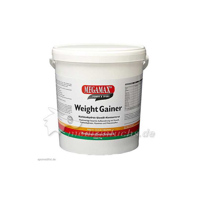 WEIGHT GAINER Megamax Erdbeere Pulver, 7000 G – PZN 7346049