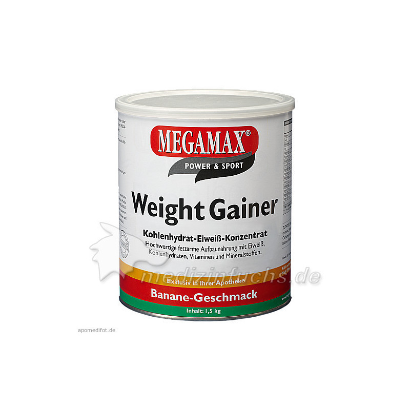 WEIGHT GAINER Megamax Banane Pulver, 1500 G – PZN 7345989