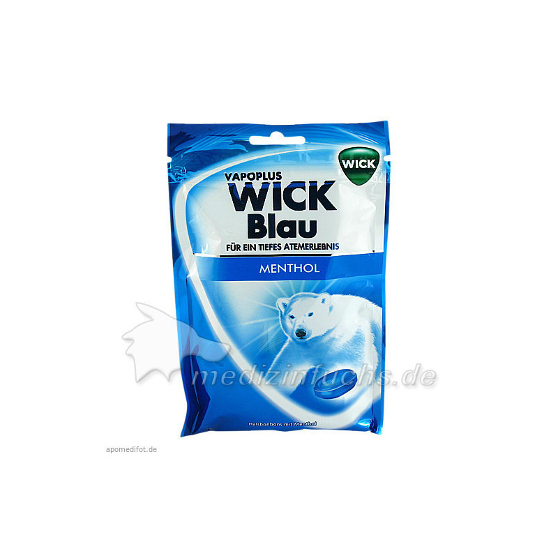WICK BLAU Bonbons m.Zucker, 72 G – PZN 8861782