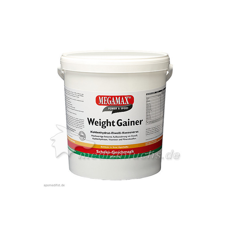 WEIGHT GAINER Megamax Schoko Pulver, 7000 G – PZN 7345972
