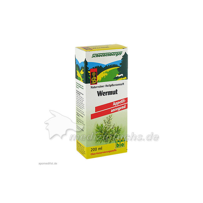 WERMUTSAFT Schoenenberger, 200 ML – PZN 692392