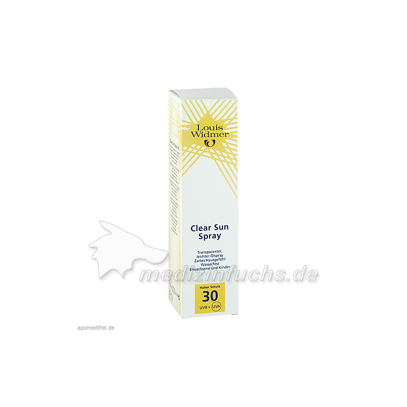 WIDMER Clear Sun Spray 30 leicht parf, 125 ML – PZN 7655856