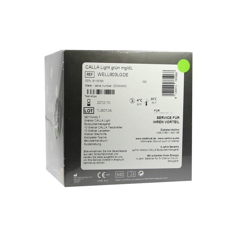 WELLION CALLA light Blutzuckermg.Set mg/dl gr, 1 ST – PZN 6119765