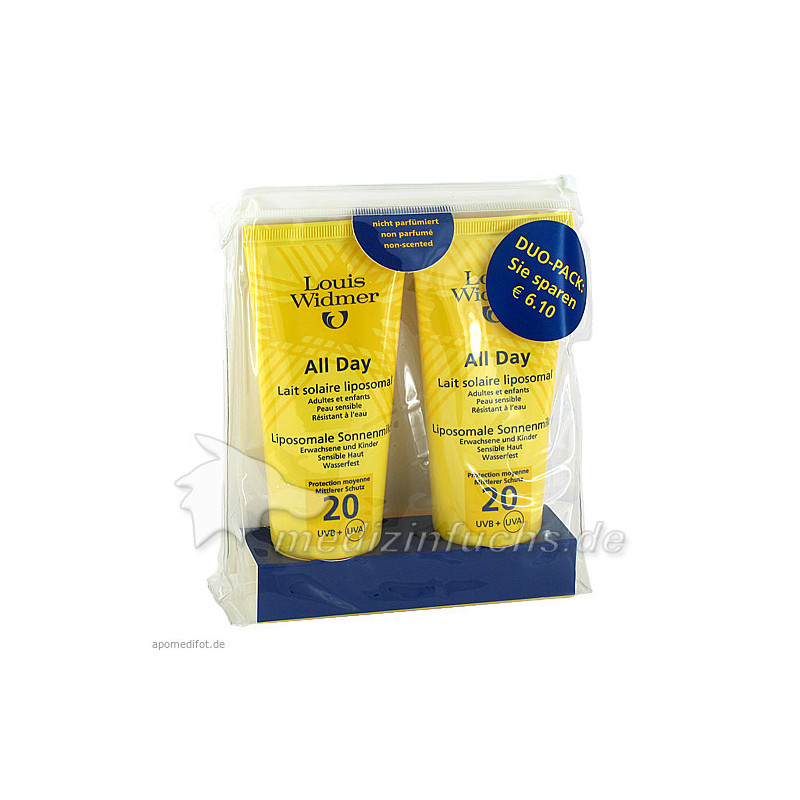 WIDMER All Day 20 Duo Milch leicht parf, 2X100 ML – PZN 9167144