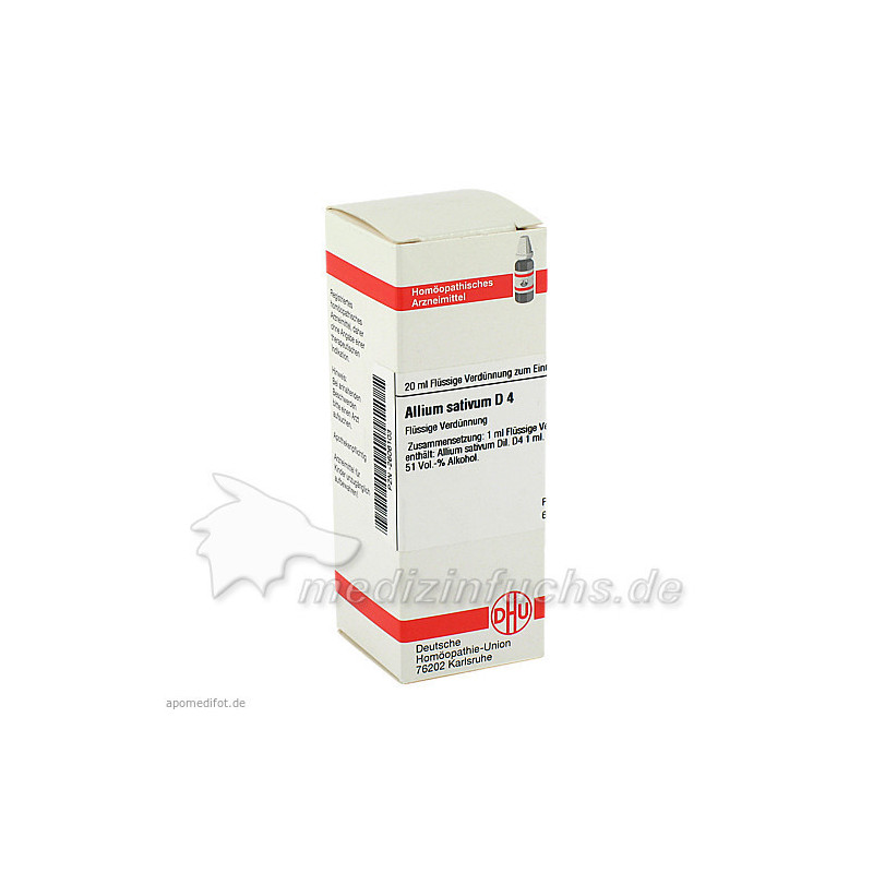 ALLIUM SATIVUM D 4, 20 ML – PZN 2606103