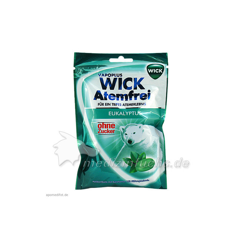 WICK Atemfrei Bonbons o.Zucker, 72 G – PZN 8862020