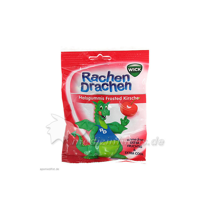 WICK RachenDrachen Halsgummis Kirsche, 75 G – PZN 6309253