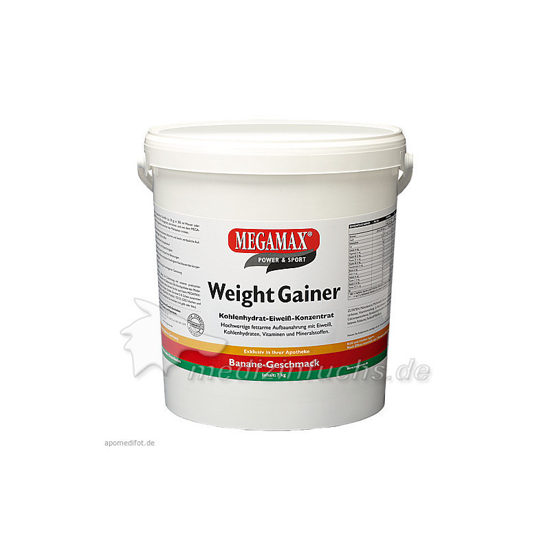 WEIGHT GAINER Megamax Banane Pulver, 7000 G – PZN 7346003