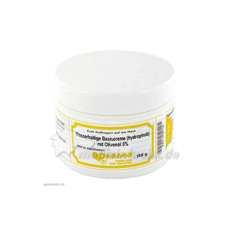 WASSERHALTIGE Basiscreme m.5% Oliven, 100 G – PZN 760716