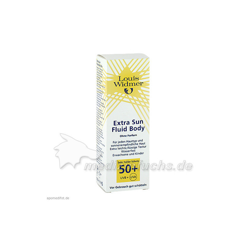 WIDMER Extra Sun Fluid Body SPF 50+ unparf, 100 ML – PZN 9384605