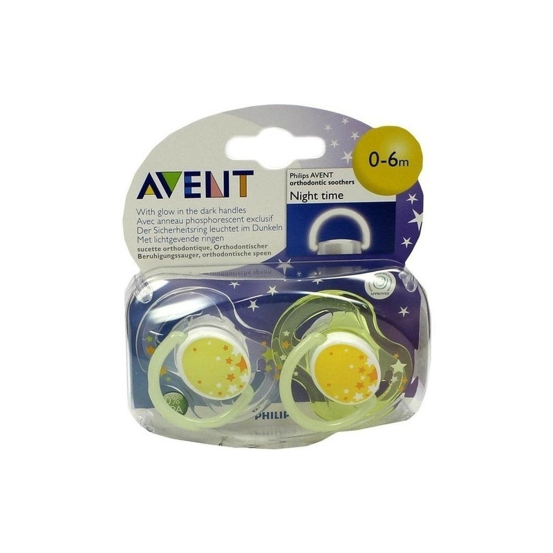 AVENT Schnuller für die Nacht 0-6m, 2 ST – PZN 6468661