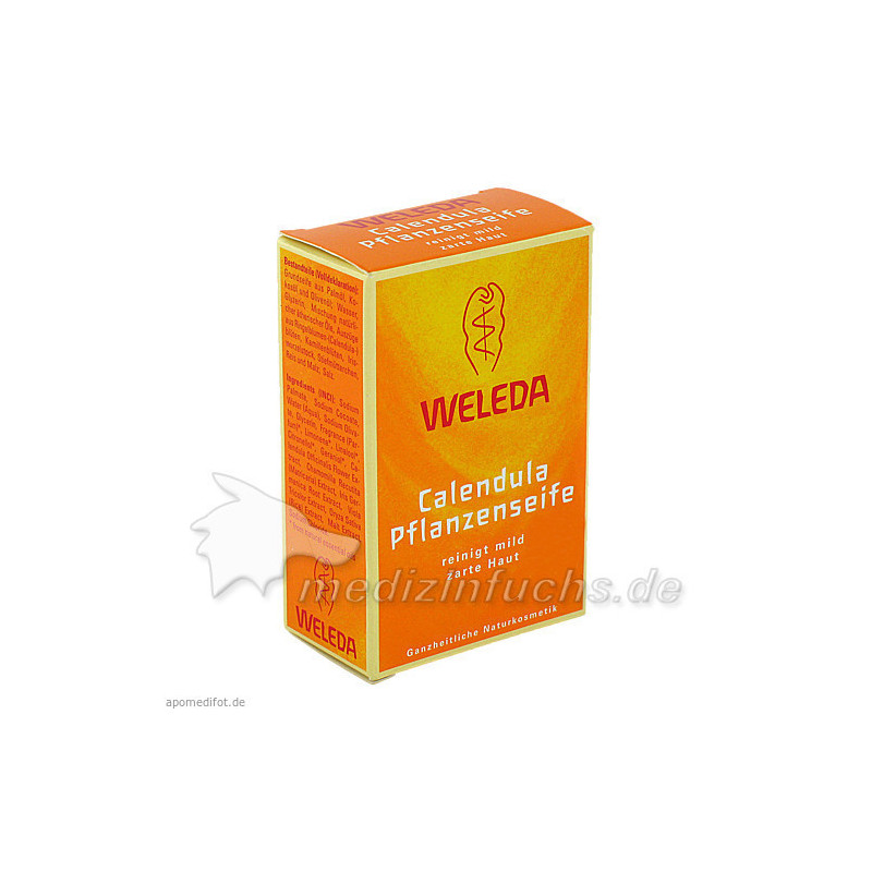 WELEDA Calendula Pflanzenseife, 100 G – PZN 1476822