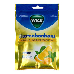 Wick Zitrone & nat.Menthol Bonb.o.zucker Beutel (72 g) – PZN 12595375