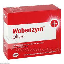 WOBENZYM Plus magensaftresistente Tabletten, 100 ST – PZN 6499503