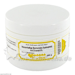 WASSERHALTIGE Basiscreme m.5% Oliven, 200 G – PZN 760722