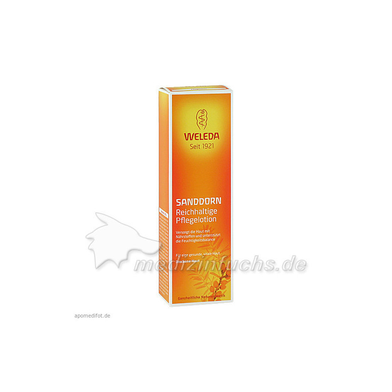 WELEDA Sanddorn reichhaltige Pflegelotion, 200 ML – PZN 7625298