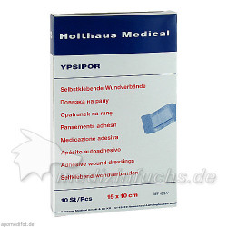 WUNDVERBAND Ypsipor steril 10x15 cm, 10 ST – PZN 6337031