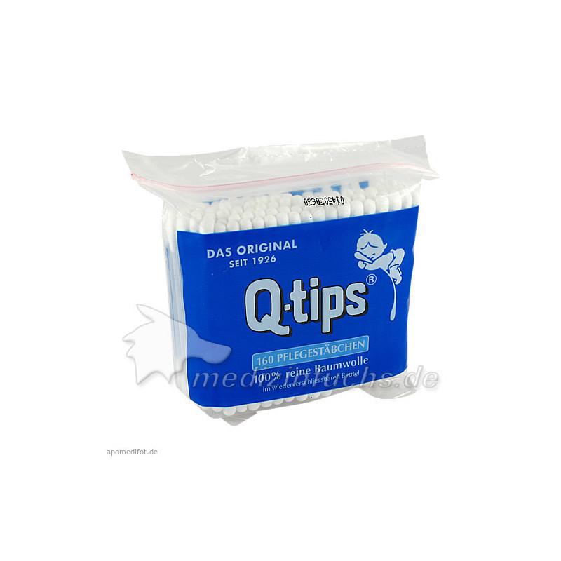 Q-tips Wattestäbchen Nachfüllbeutel, 160 ST – PZN 3945149