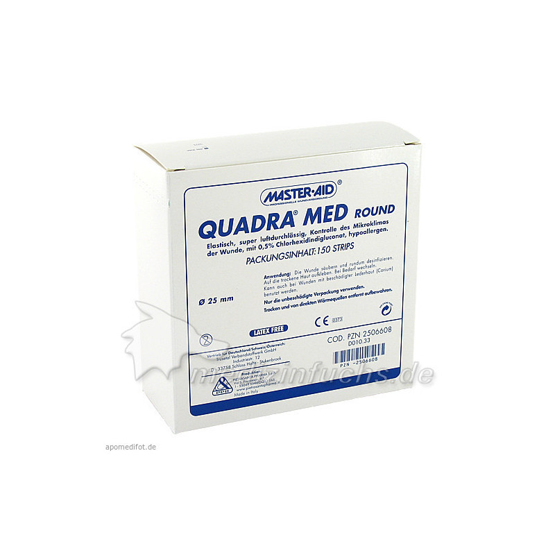 QUADRA MED round 22.5 mm Strips Master Aid, 150 ST – PZN 2506608