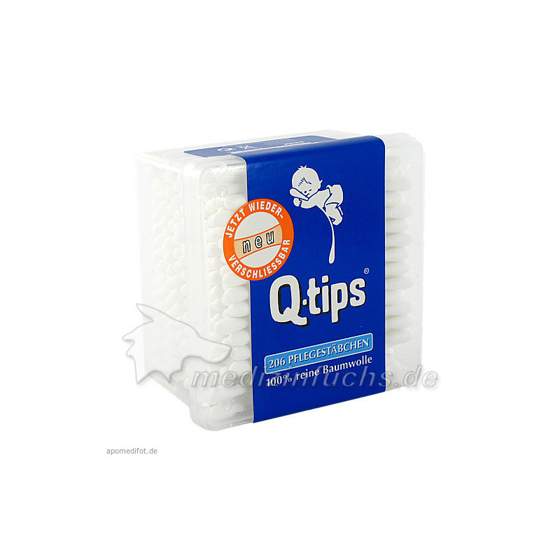 Q-tips Wattestäbchen Würfelbox, 206 ST – PZN 3945132