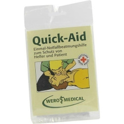 QUICK AID Einmal Notfall Beatmungshilfe Tücher, 1 ST – PZN 379353