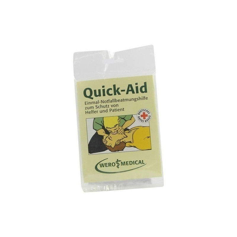 QUICK AID Einmal Notfall Beatmungshilfe Tücher, 1 ST – PZN 379353