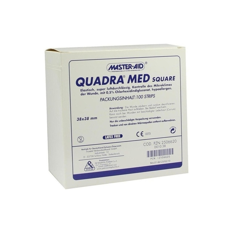 QUADRA MED square 38x38 mm Master Aid, 100 ST – PZN 2506620