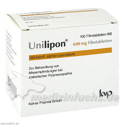 Unilipon 600 Filmtabletten, 100 ST – PZN 4644071