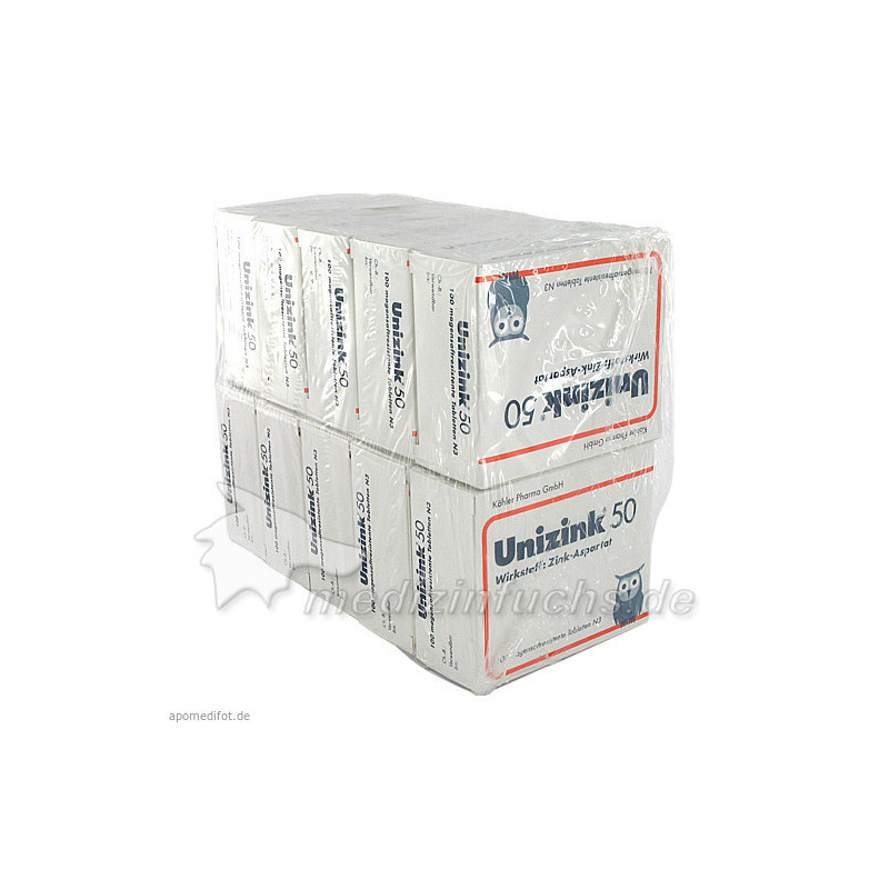UNIZINK 50, 10X100 ST – PZN 3441650