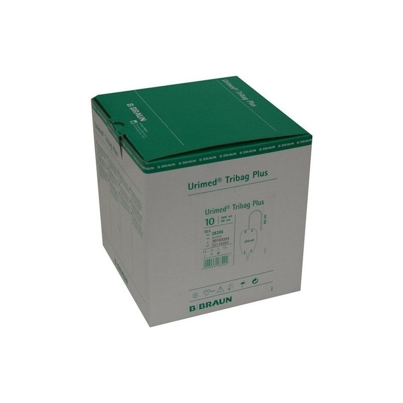 Urimed Tribag Plus Urin-Beinbtl.500ml unster 80cm, 10 ST – PZN 5015940