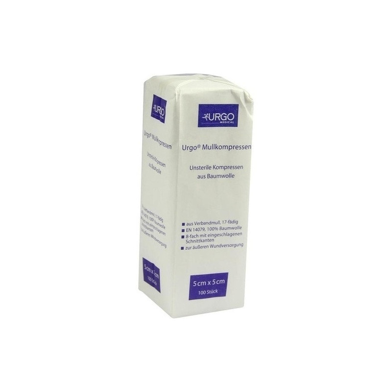 URGO MULLKOMPR 5X5CM UNST, 100 ST – PZN 6187904