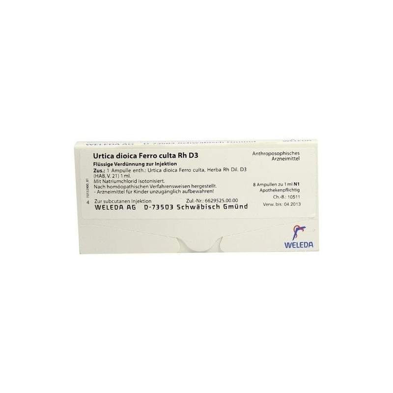 URTICA DIO FE CUL RH D 3, 8X1 ML – PZN 1622169