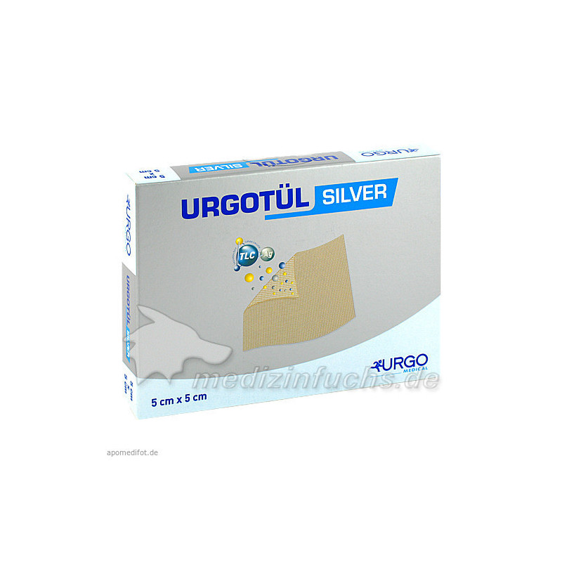 Urgotül Silver 5x5cm, 10 ST – PZN 5046461
