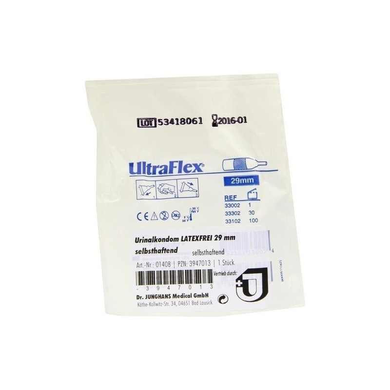 Urinalkondom latexfrei 29mm selbsthaftend, 1 ST – PZN 3947013
