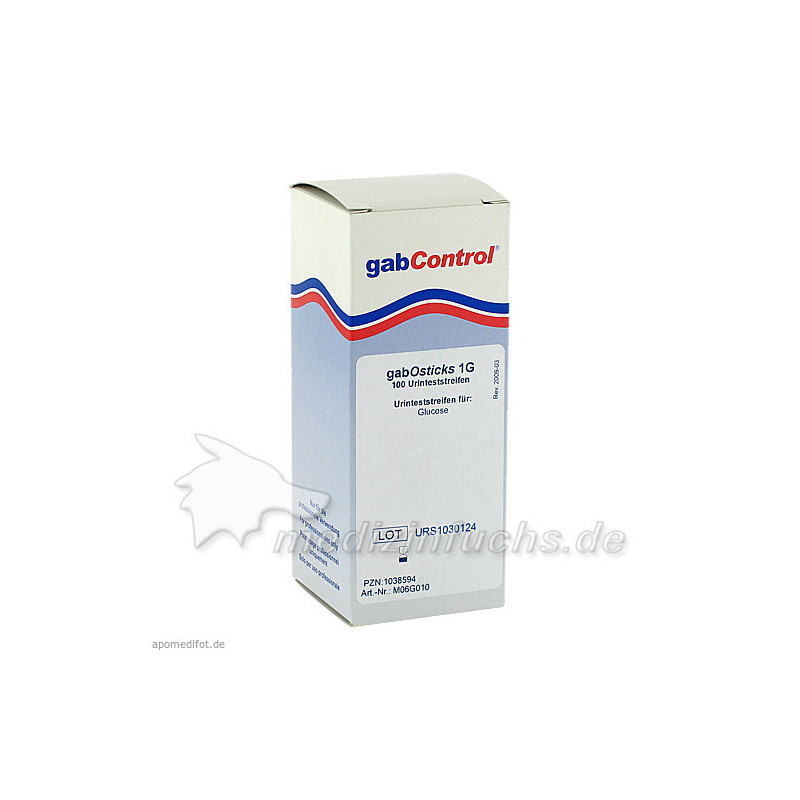 Urinteststreifen Glucose gabOsticks 1, 100 ST – PZN 1038594